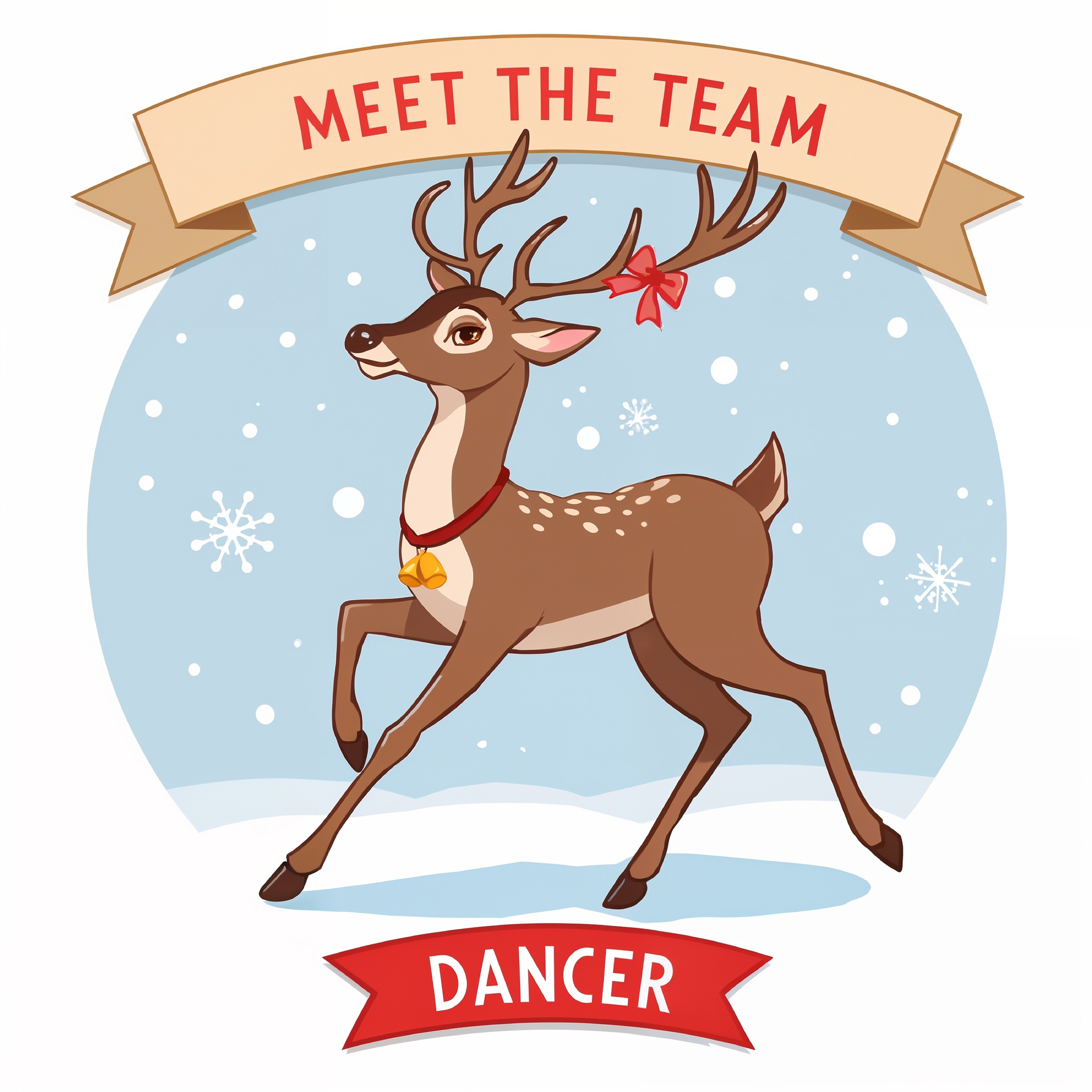 Dancer is Santa's reindeer